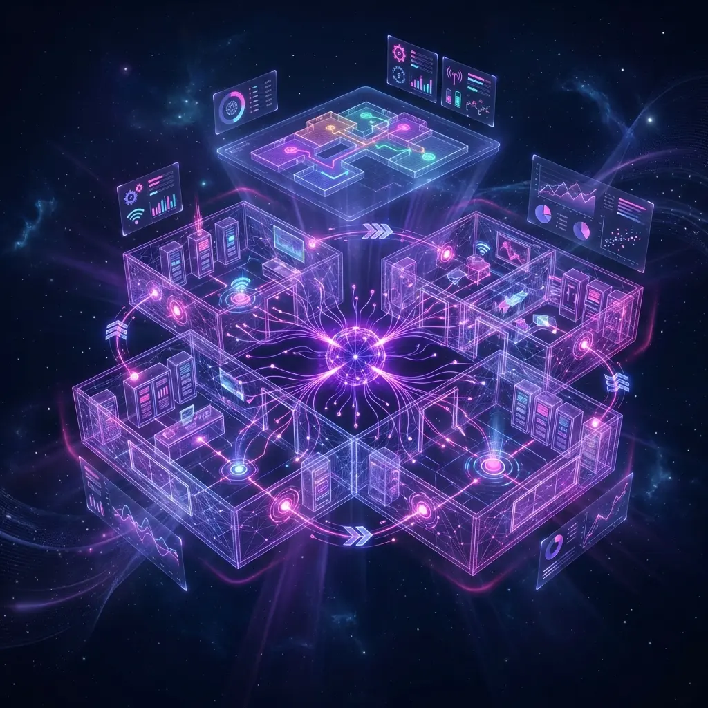 Spatial intelligence agent illustration